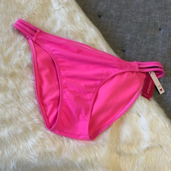 NWT xhiliration strappy cheeky bikini bottom women's size XL extra large - Picture 3 of 5